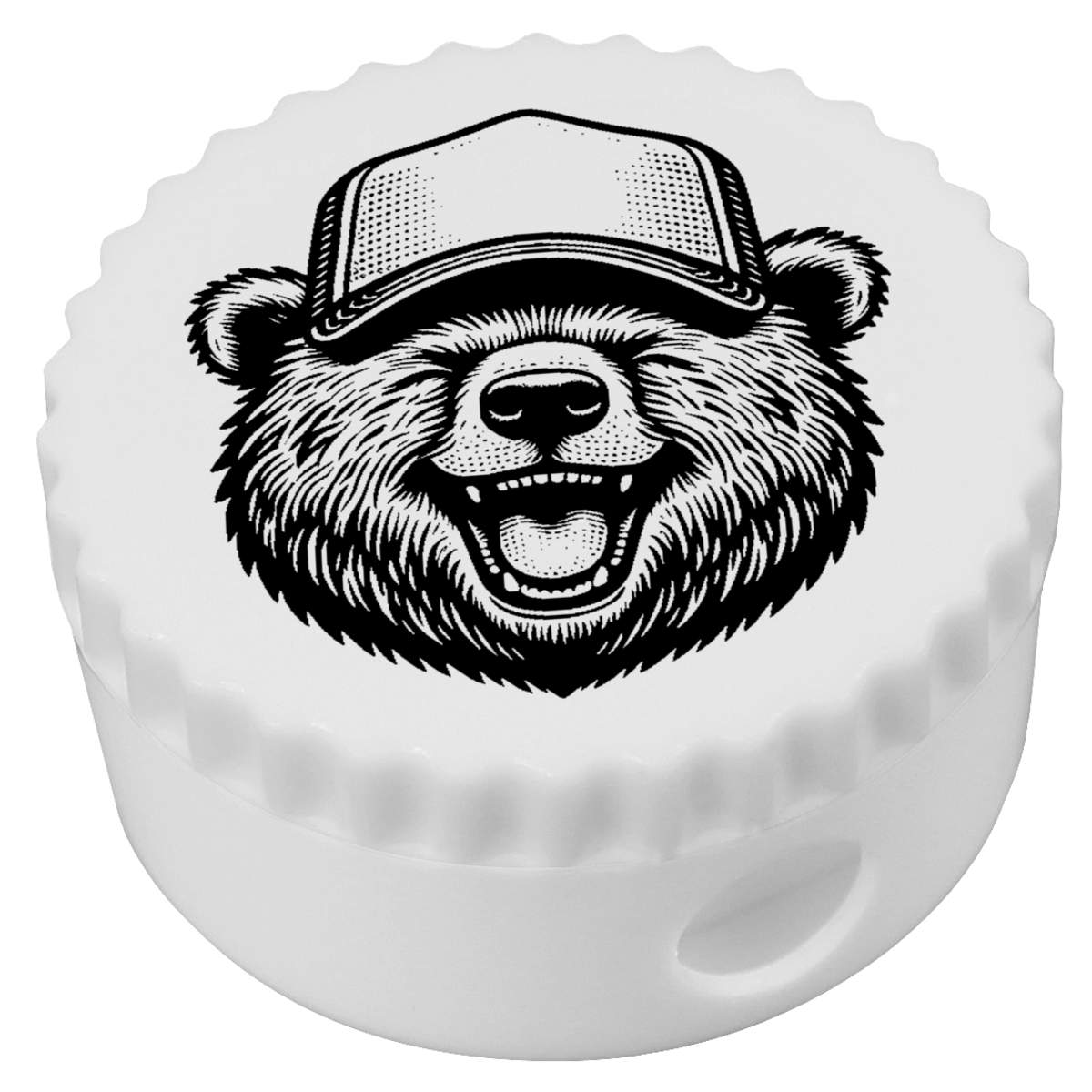 'Happy Trucker Bear' Compact Pencil Sharpener (PS00040063)