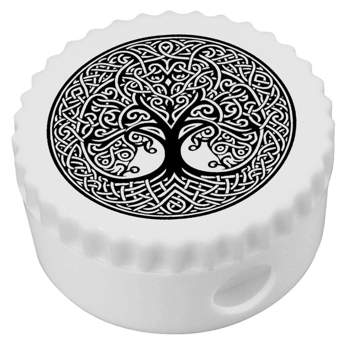 'Circular Celtic Tree' Compact Pencil Sharpener (PS00040198)
