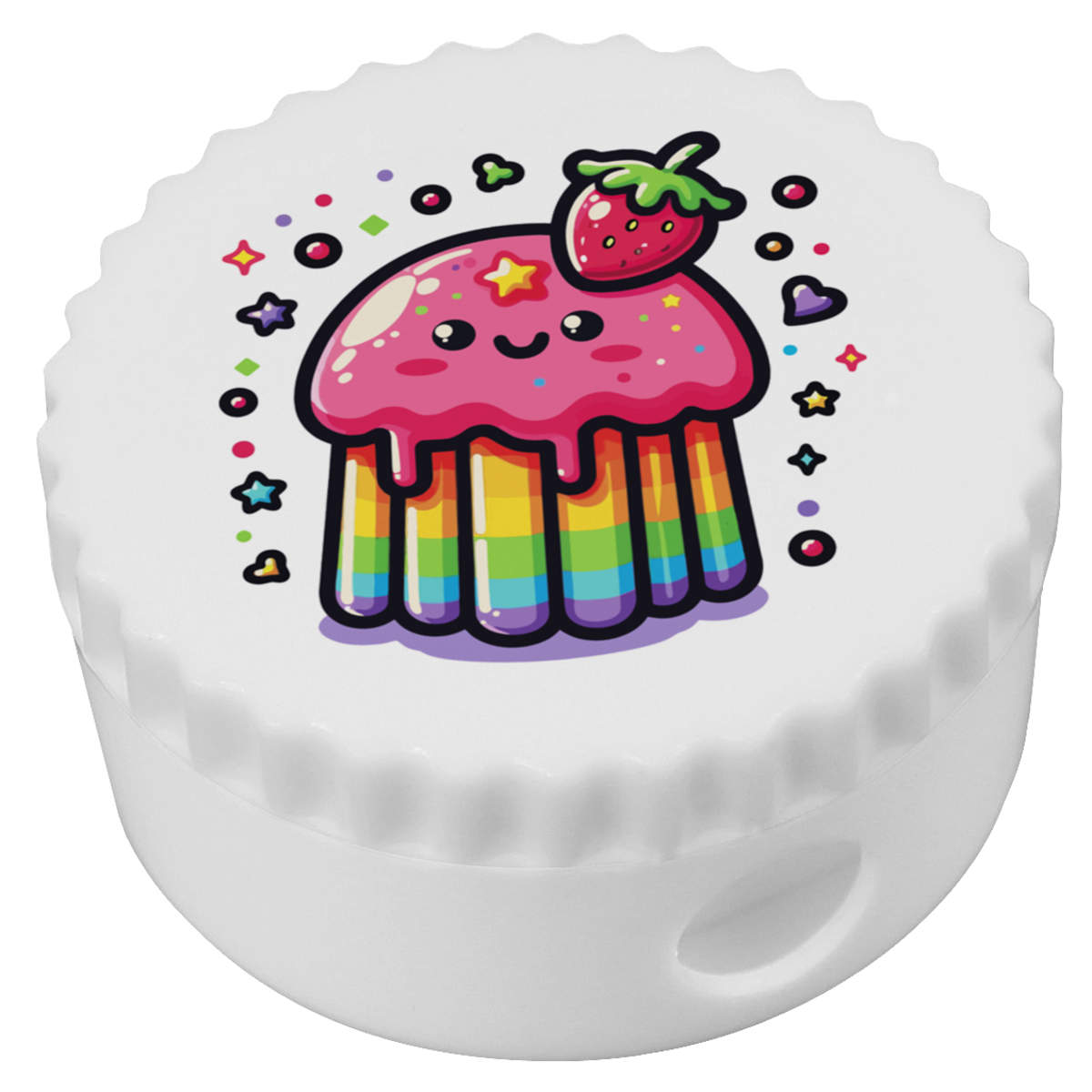 'Kawaii Rainbow Jelly' Compact Pencil Sharpener (PS00040252)