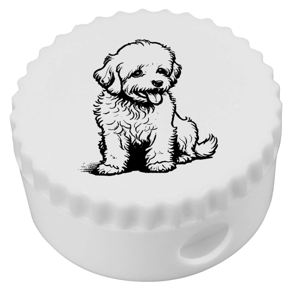 'Cavapoo Dog Sitting' Compact Pencil Sharpener (PS00040572)