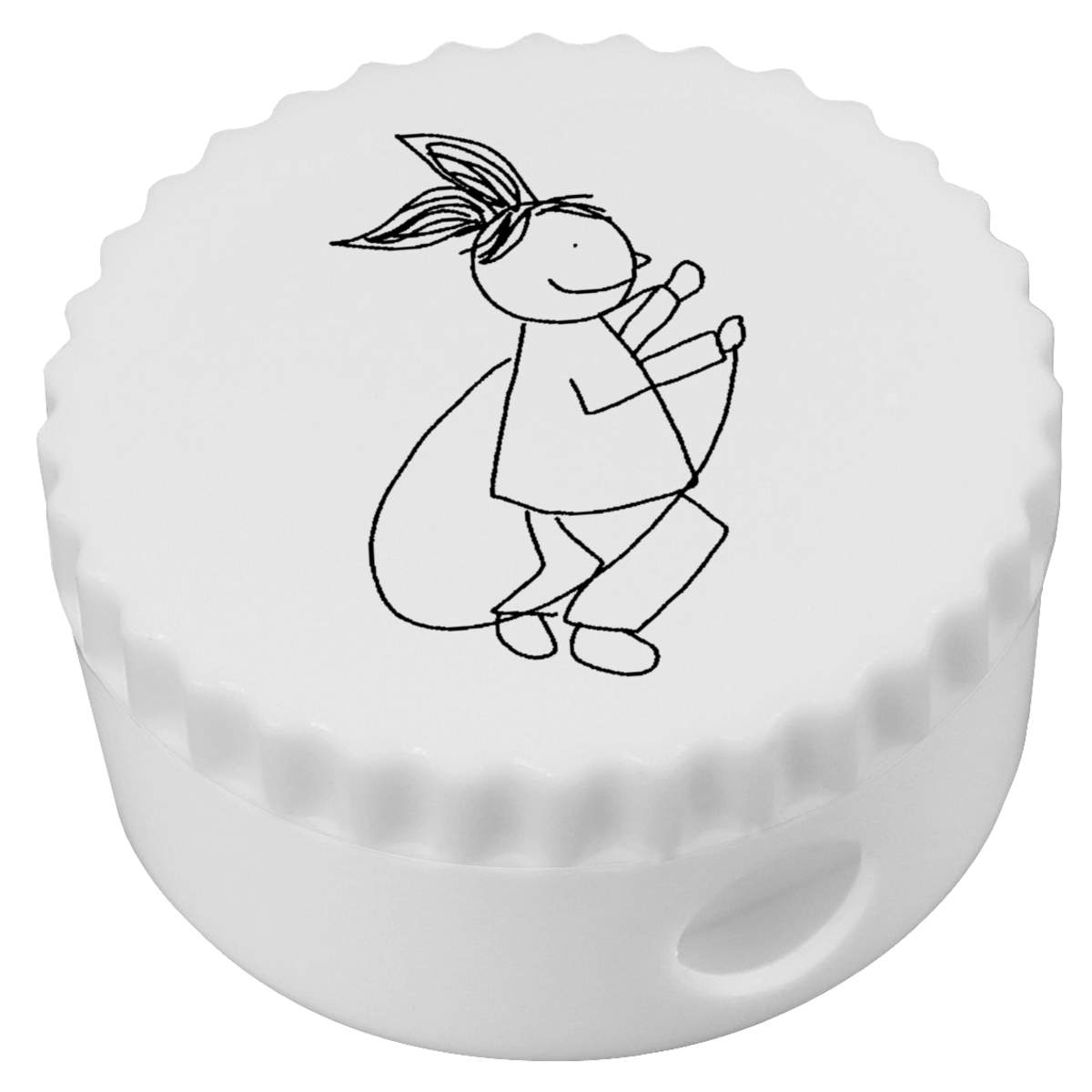 'Girl With A Skipping Rope' Compact Pencil Sharpener (PS00041448)
