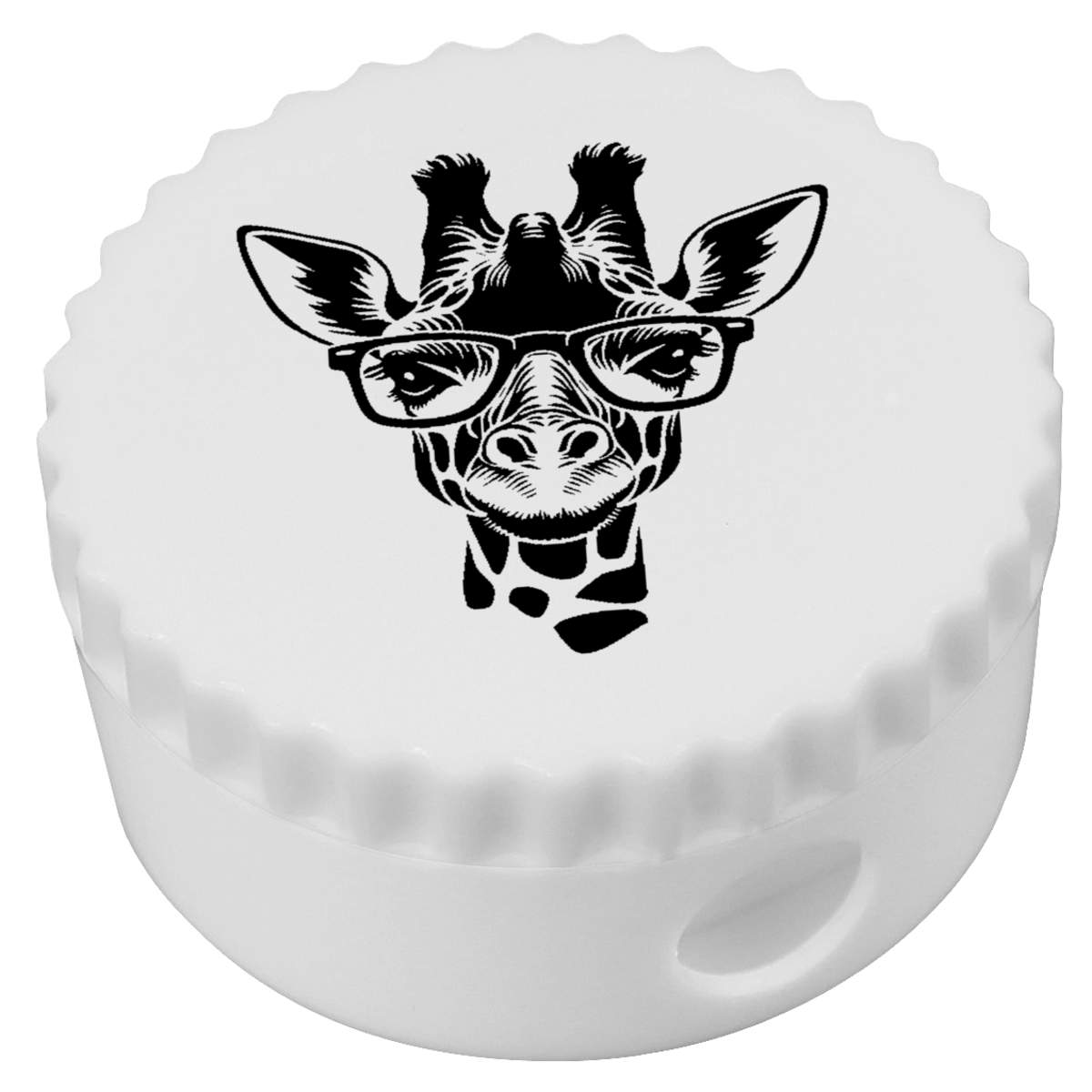 'Giraffe Wearing Glasses' Compact Pencil Sharpener (PS00042647)
