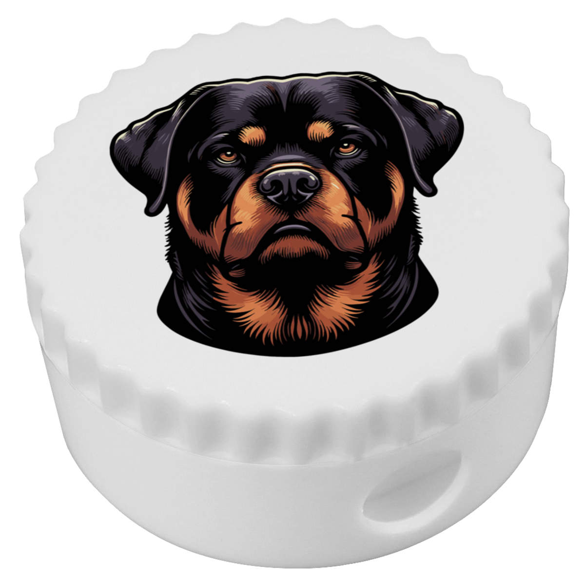 'Rottweiler Dog Portrait' Compact Pencil Sharpener (PS00043089)