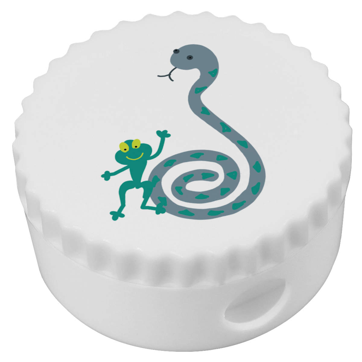 'Frog And A Snake' Compact Pencil Sharpener (PS00043188)