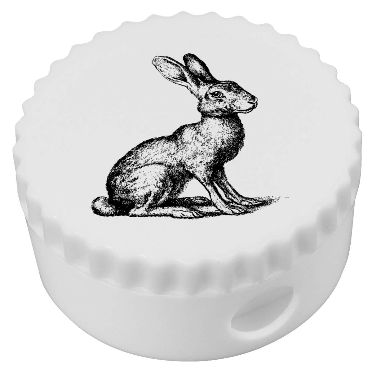 'Hare Sitting' Compact Pencil Sharpener (PS00045752)
