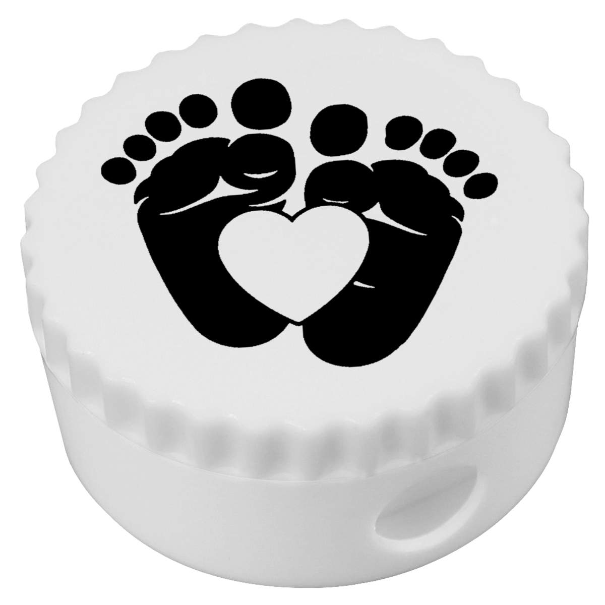'Heart Baby Feet' Compact Pencil Sharpener (PS00045989)
