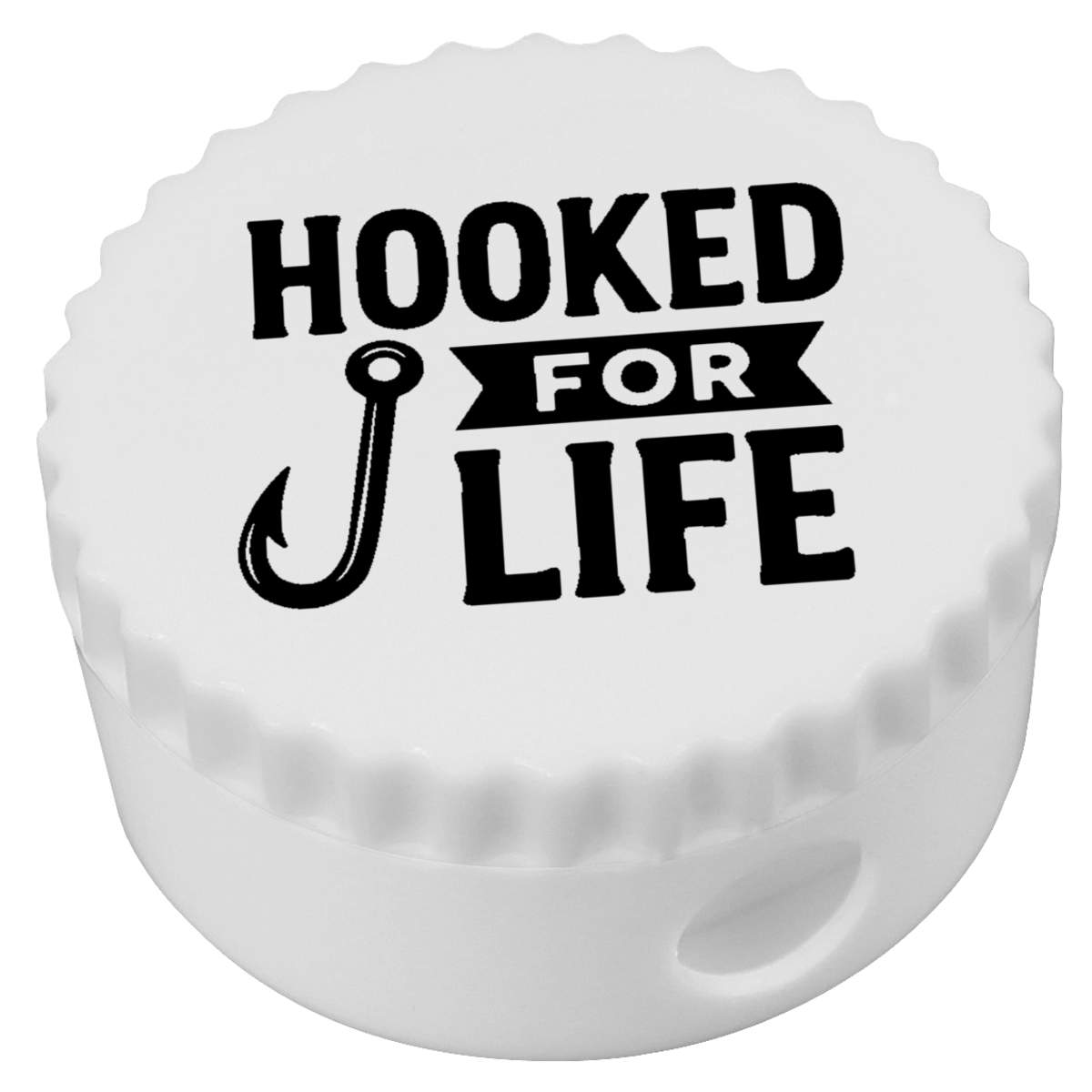 'Fishing Hooked For Life' Compact Pencil Sharpener (PS00049254)