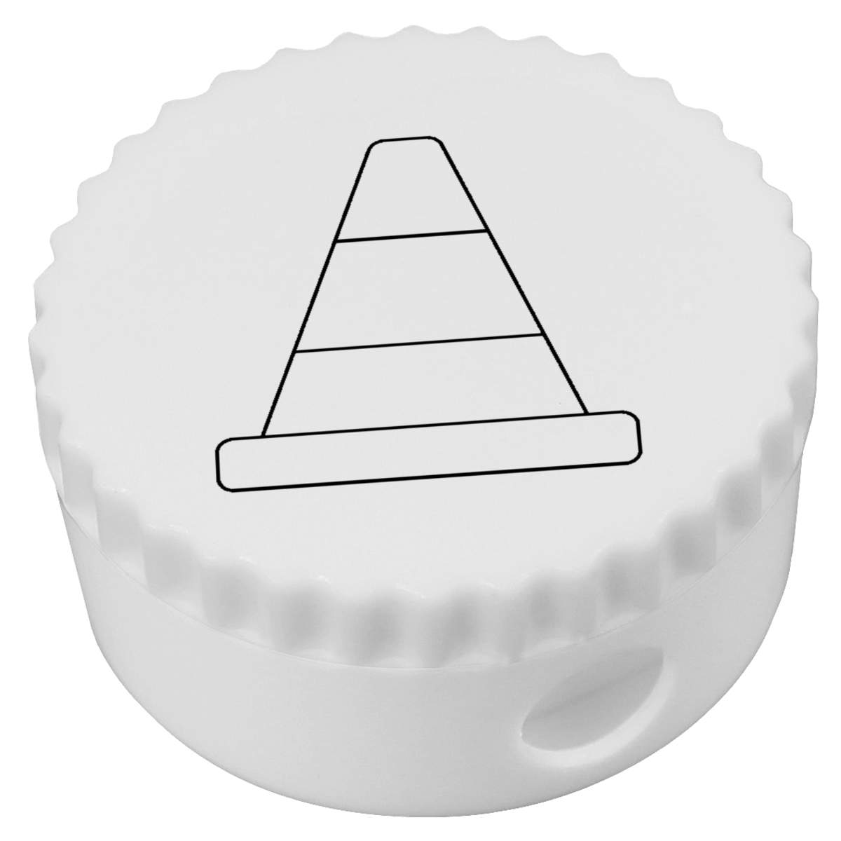 'Traffic Cone Outline' Compact Pencil Sharpener (PS00050151)