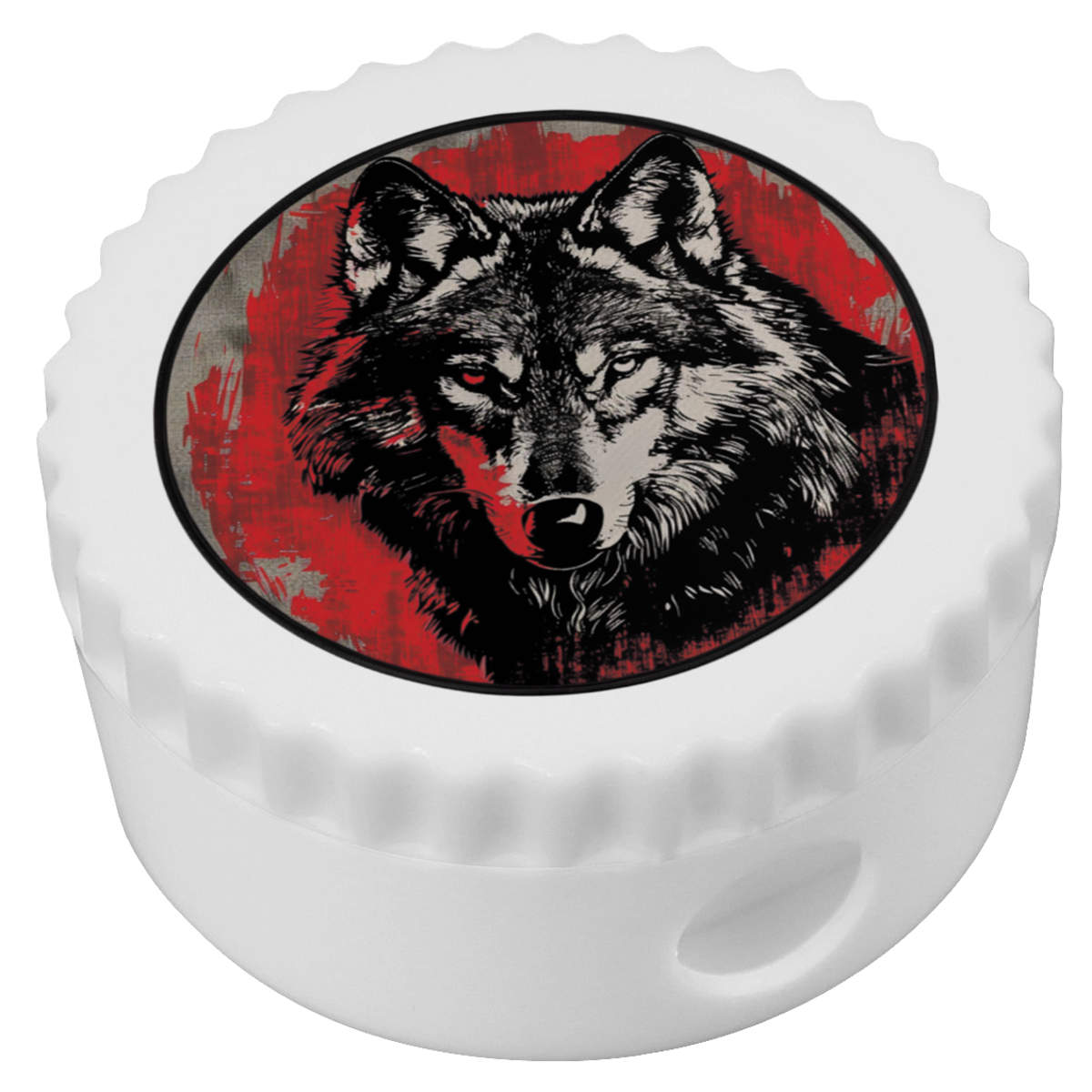 'Wolf Portrait' Compact Pencil Sharpener (PS00050576)