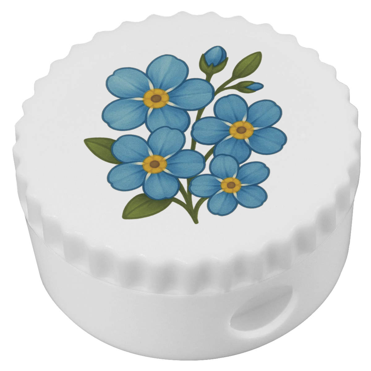 'Forget Me Not Flowers' Compact Pencil Sharpener (PS00050669)