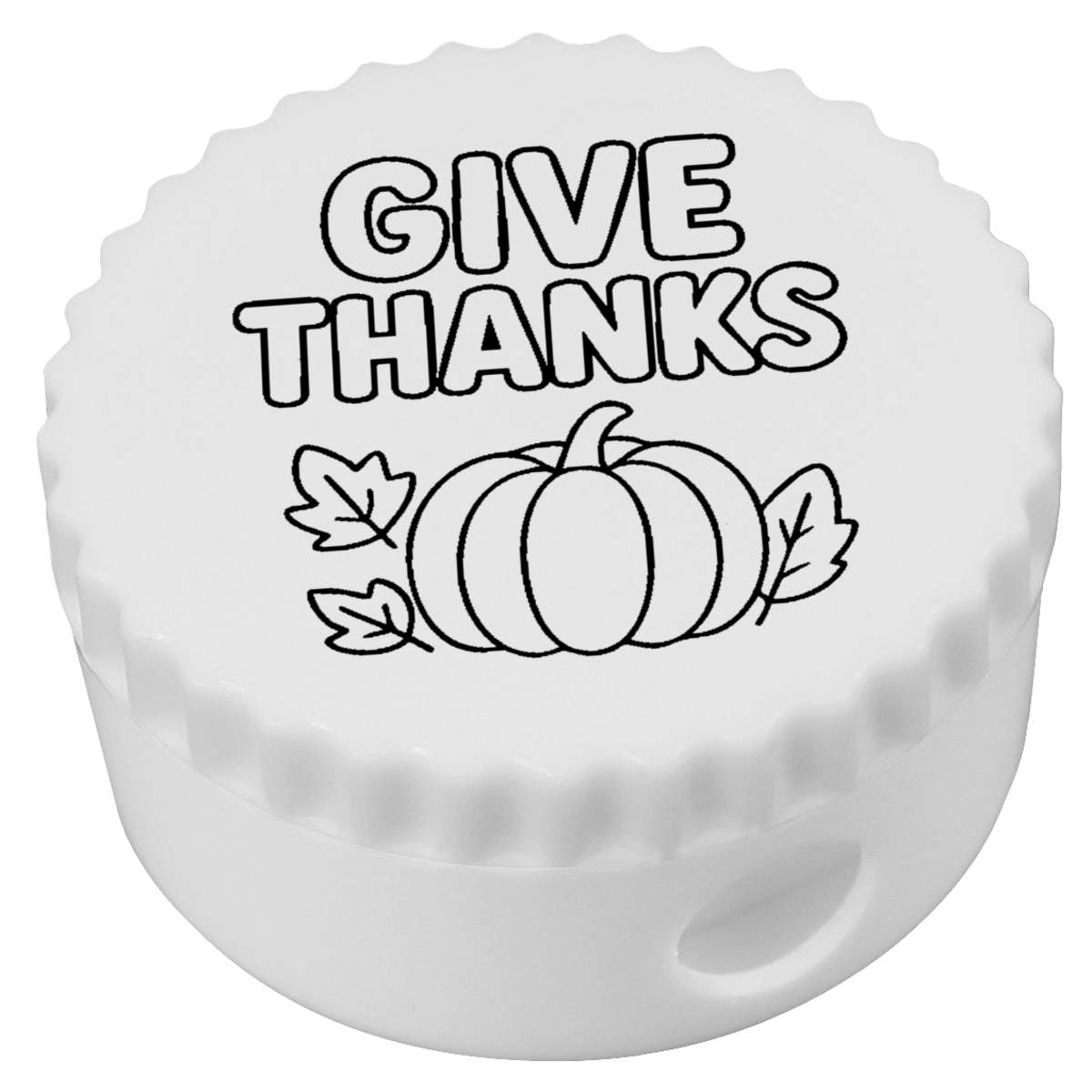 'Give Thanks' Compact Pencil Sharpener (PS00050779)