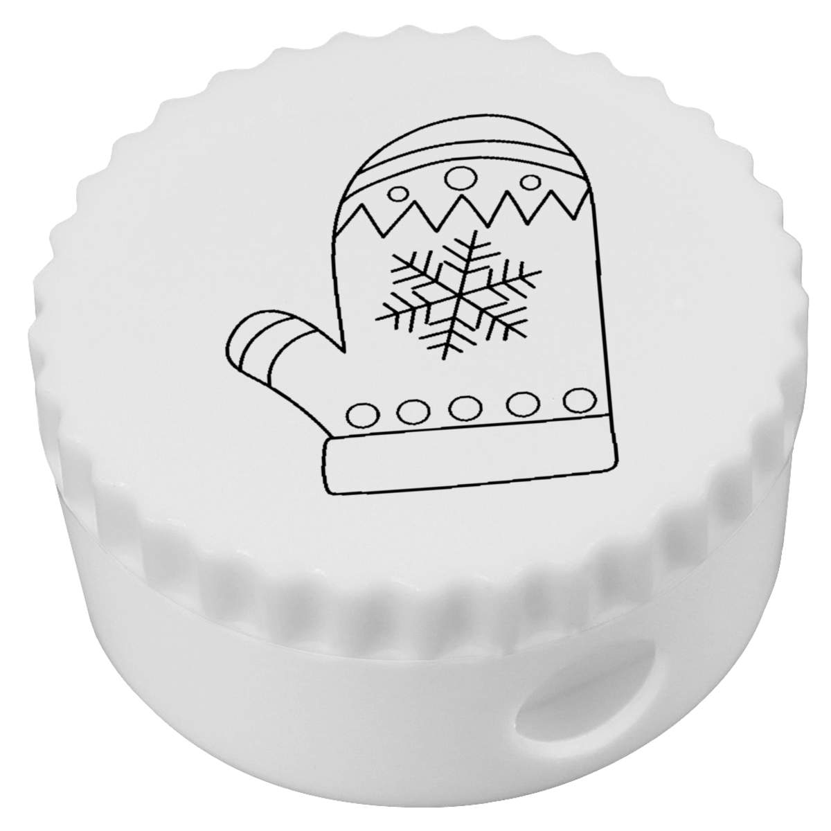 'Mitten & Snowflake' Compact Pencil Sharpener (PS00050885)
