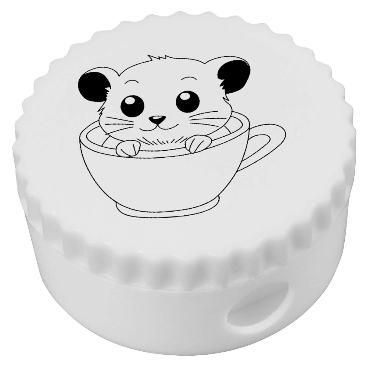 'Hamster in Teacup' Compact Pencil Sharpener (PS00051172)