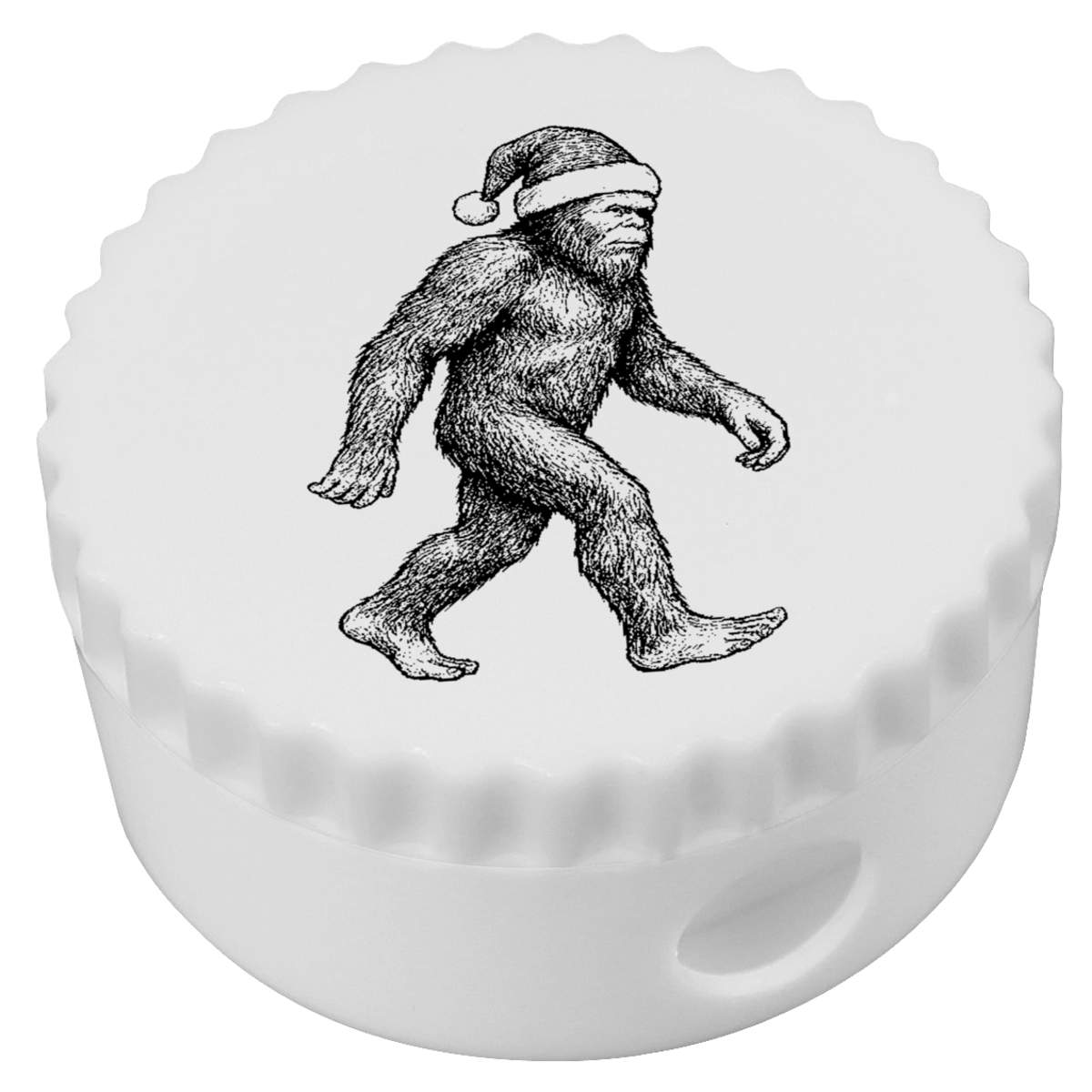 'Bigfoot Wearing Santa Hat Walking ' Compact Pencil Sharpener (PS00051680)