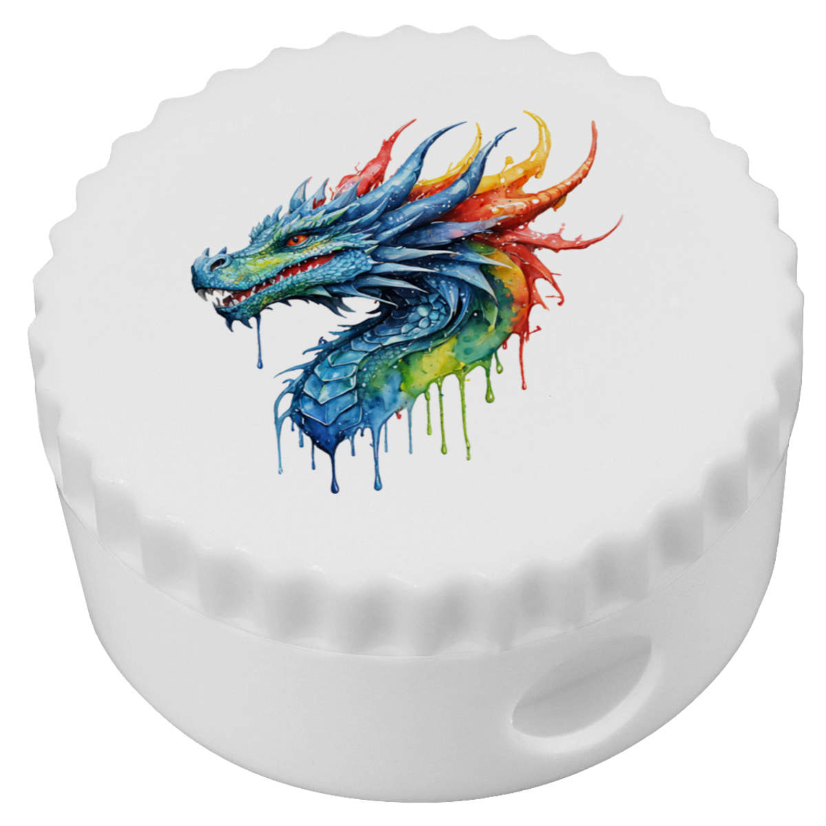 'Colourful Dragon' Compact Pencil Sharpener (PS00056702)