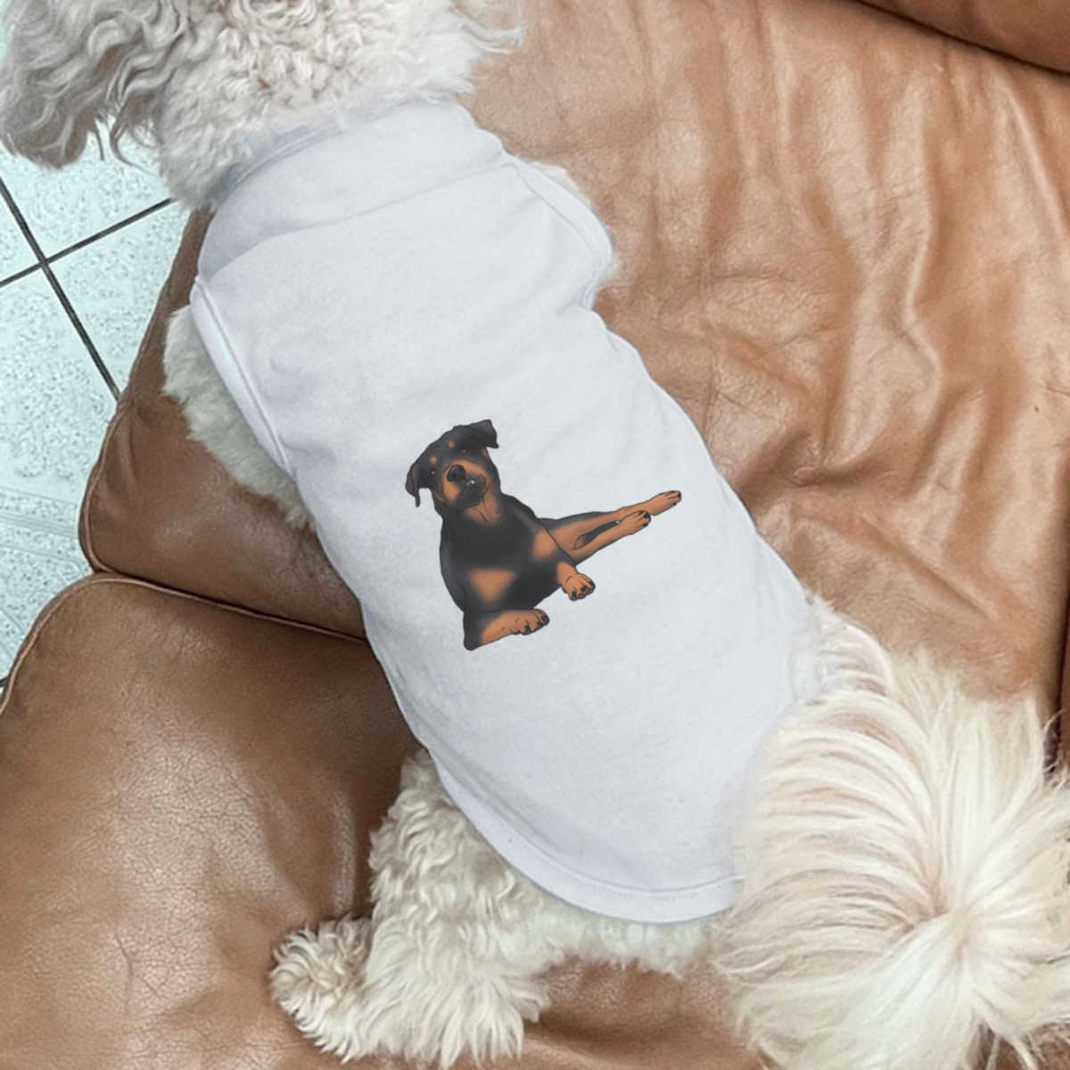 'Goofy Rottweiler' Pet Dog / Cat T-Shirt (PT043190) - Picture 18 of 25