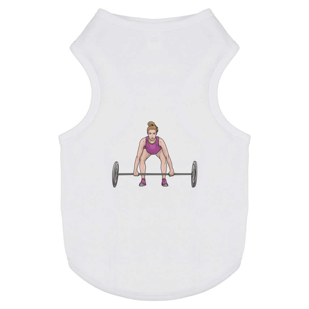 'Weightlifting Woman' Pet Dog / Cat T-Shirt (PT035541)