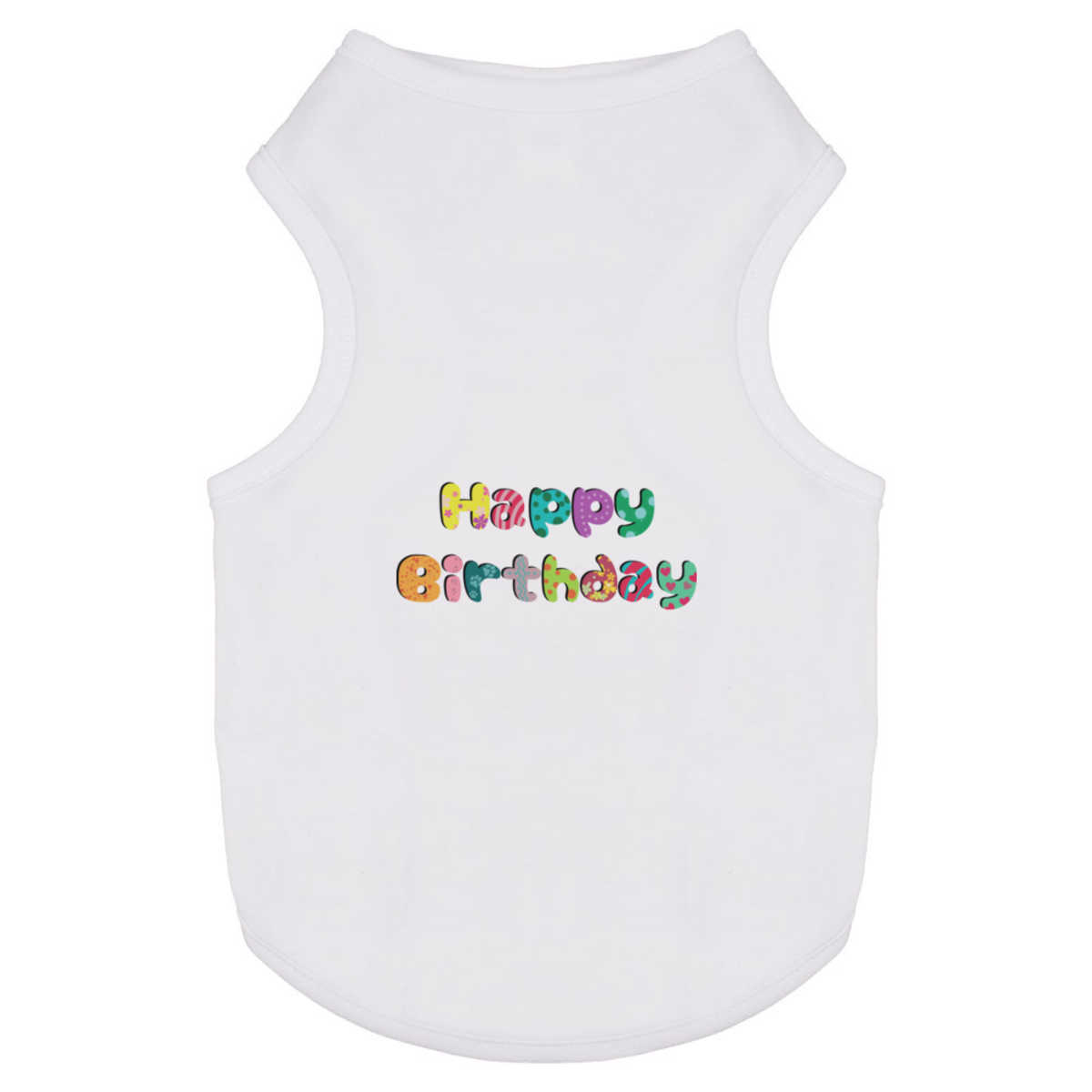 'Happy Birthday' Pet Dog / Cat T-Shirt, S (PT00129689)