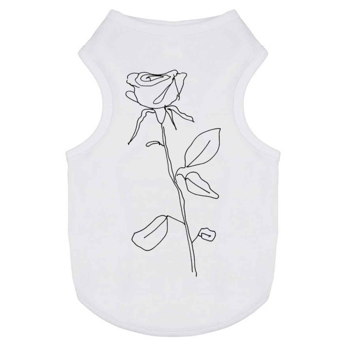 'Single Rose' Pet Dog / Cat T-Shirt (PT010029)