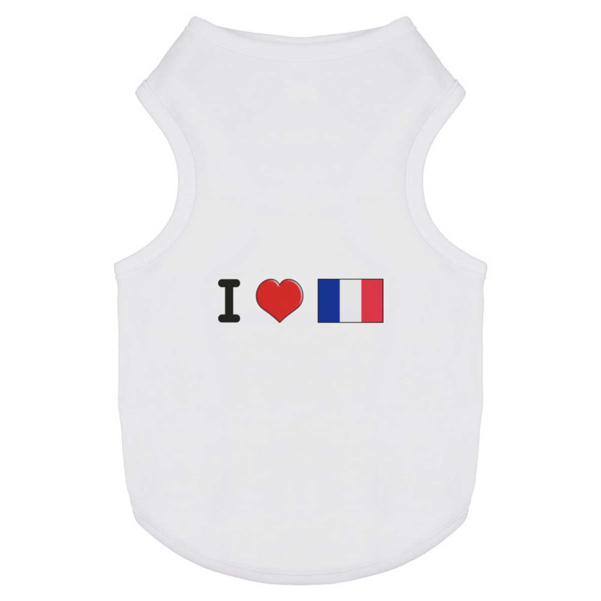 'I Love France' Pet Dog / Cat T-Shirt (PT032511)