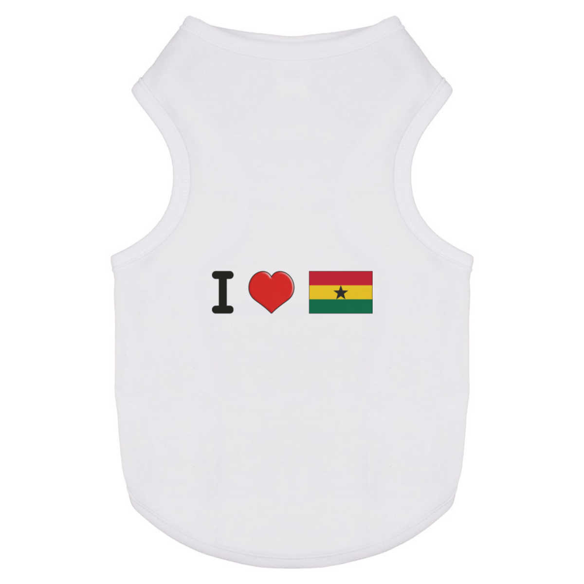'I Love Ghana' Pet Dog / Cat T-Shirt (PT032984)