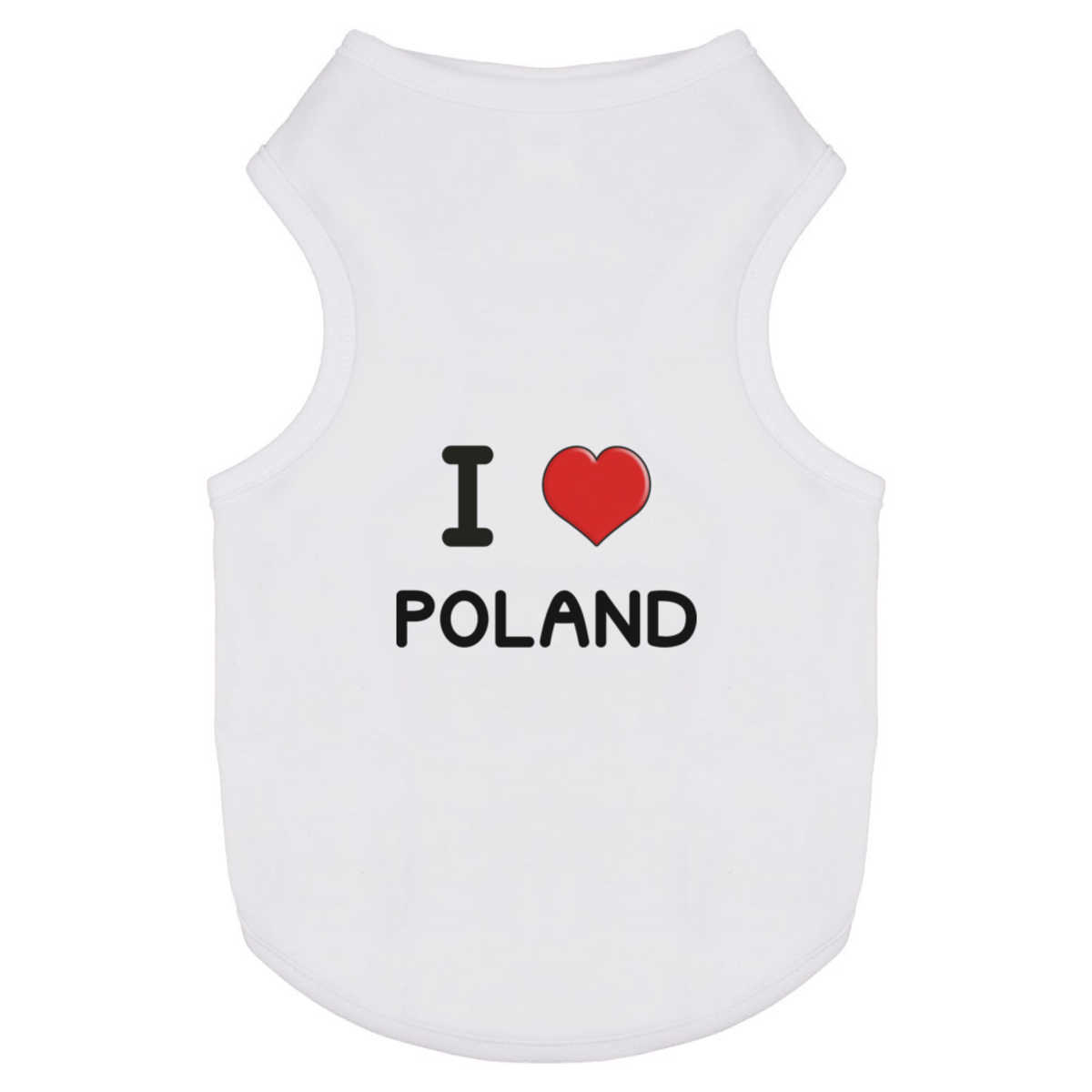 'I Love Poland' Pet Dog / Cat T-Shirt (PT033311)