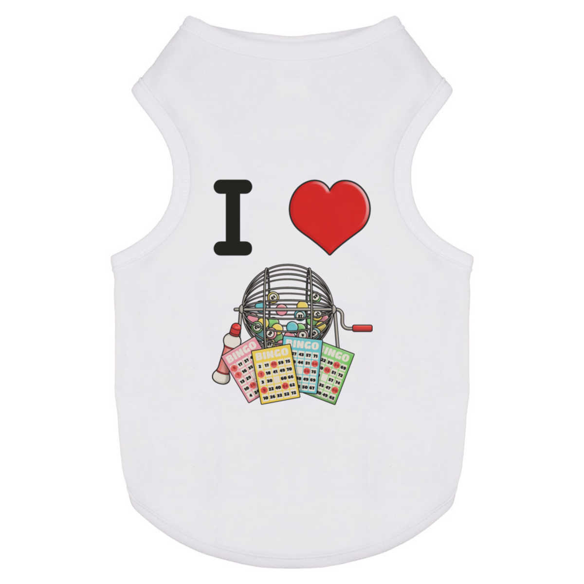'I Love Bingo' Pet Dog / Cat T-Shirt (PT034197)