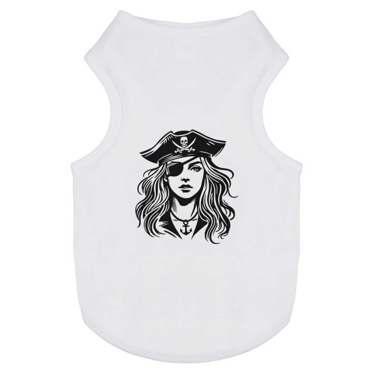 'Pirate Girl' Pet Dog / Cat T-Shirt (PT051687)