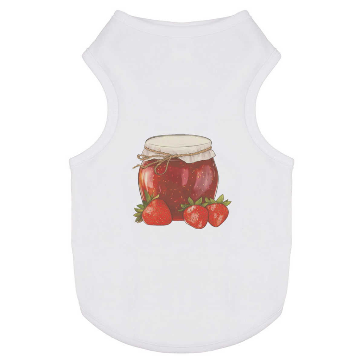 'Strawberry Jam with Strawberries' Pet Dog / Cat T-Shirt (PT052466)