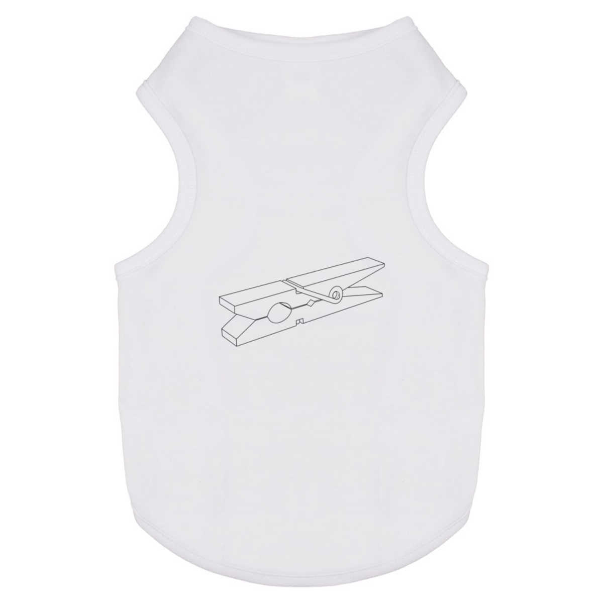 'Clothes Peg' Pet Dog / Cat T-Shirt (PT054628)