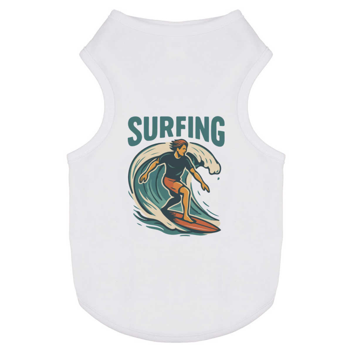 'Person Surfing On Wave' Pet Dog / Cat T-Shirt (PT055594)