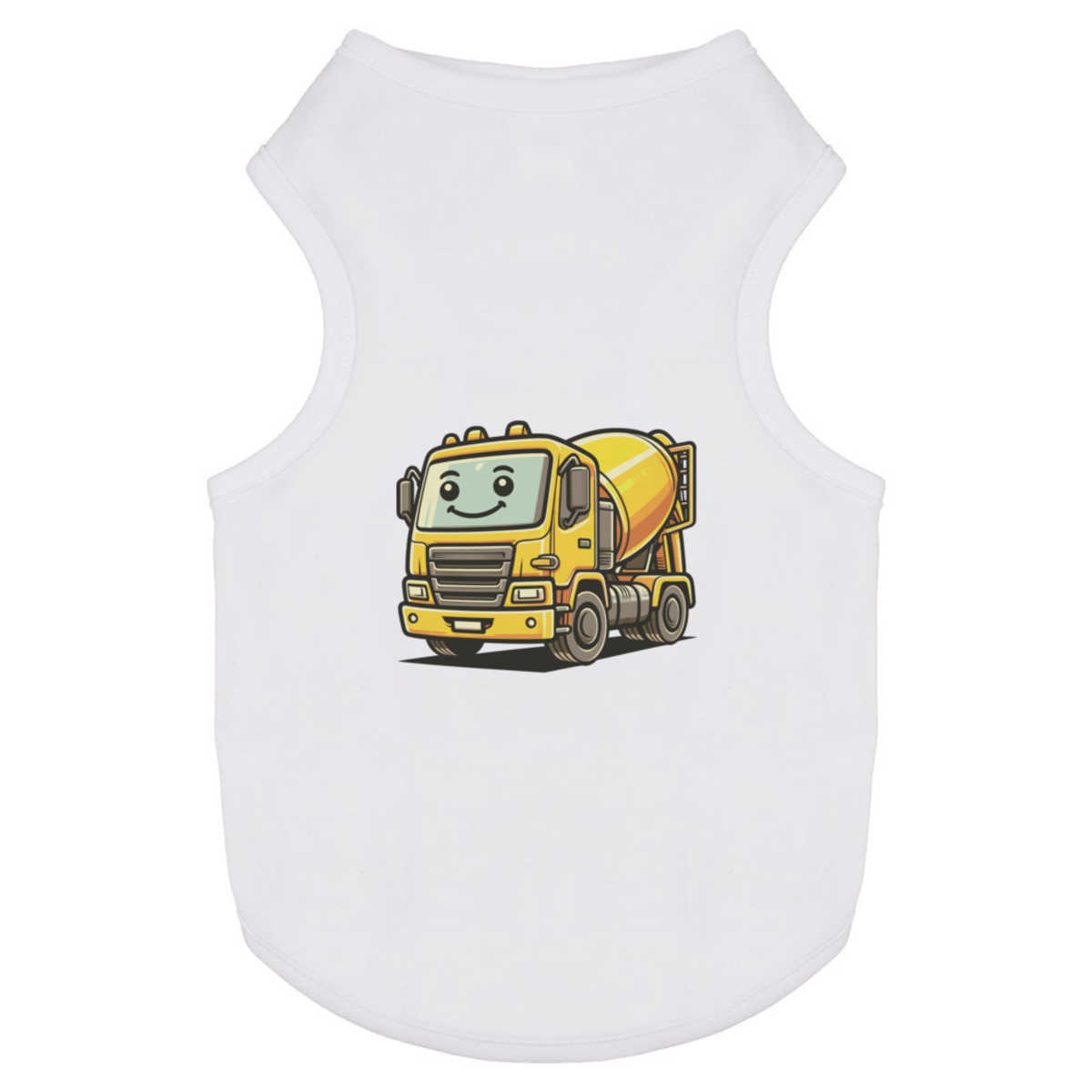 'Cute Yellow Cement Truck' Pet Dog / Cat T-Shirt (PT056005)