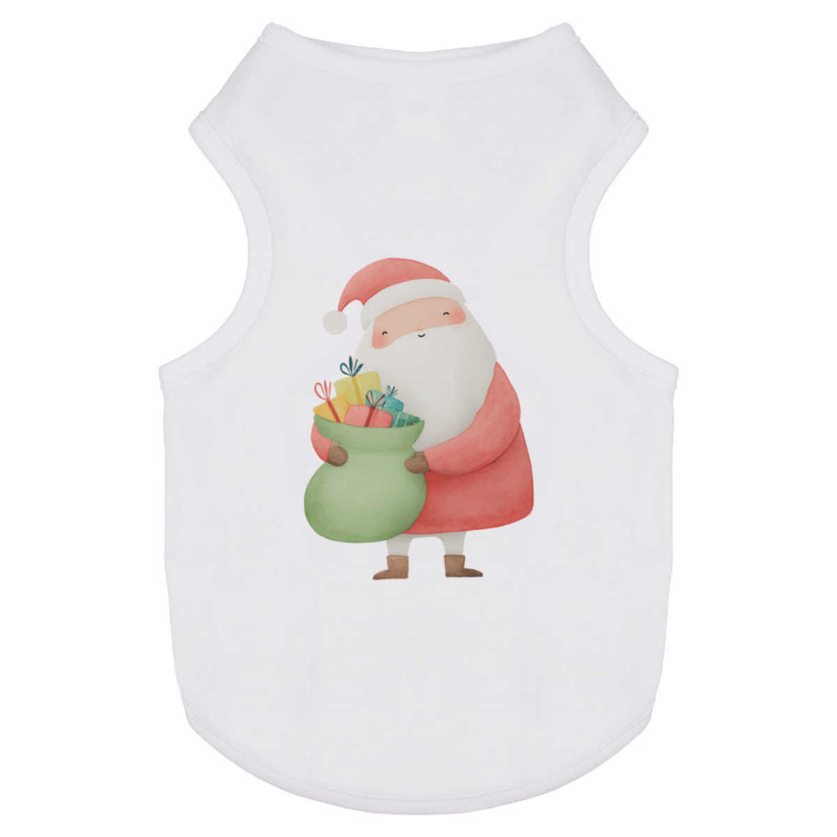 'Cute Santa Holding Presents' Pet Dog / Cat T-Shirt (PT056079)