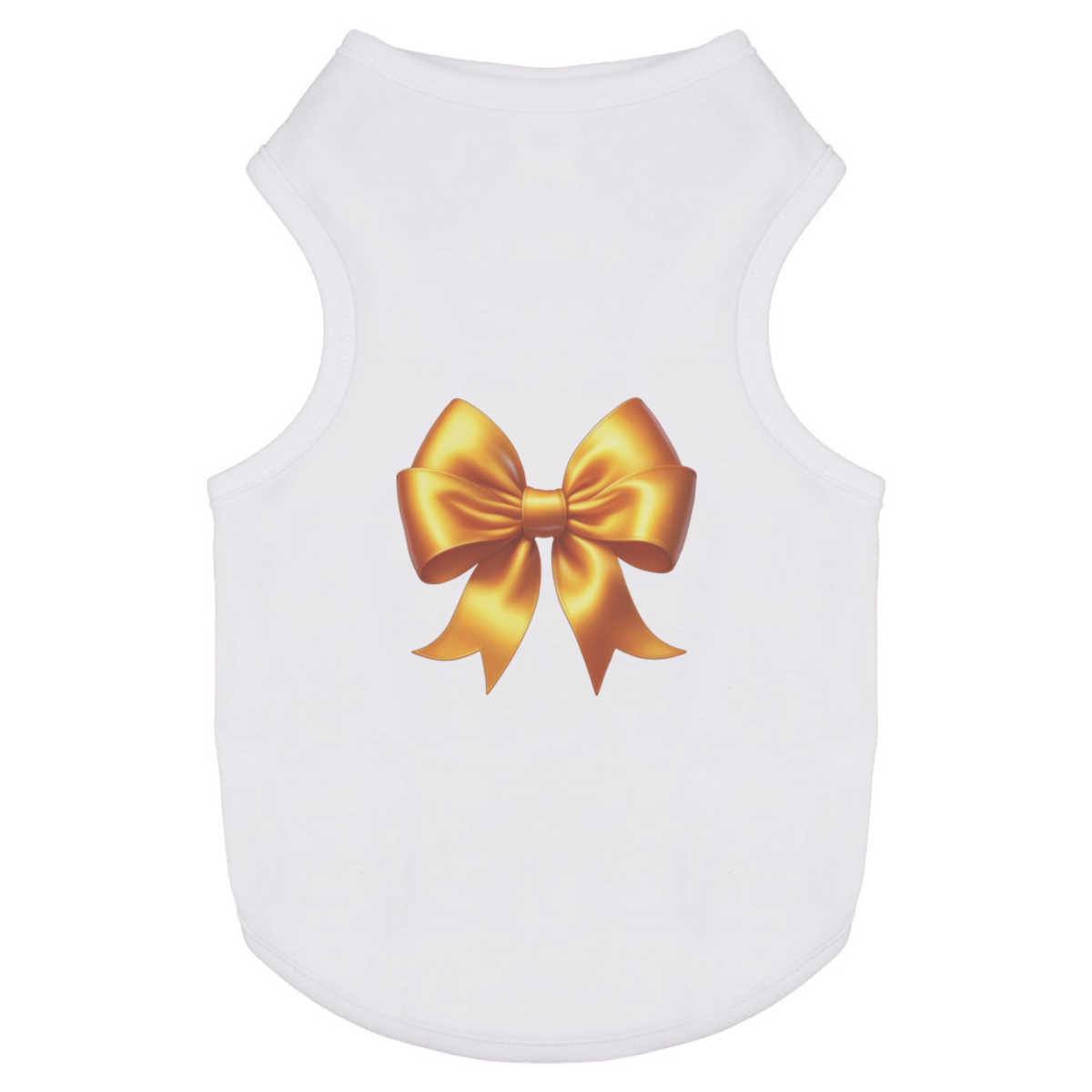 'Pretty Yellow Bow' Pet Dog / Cat T-Shirt (PT056220)