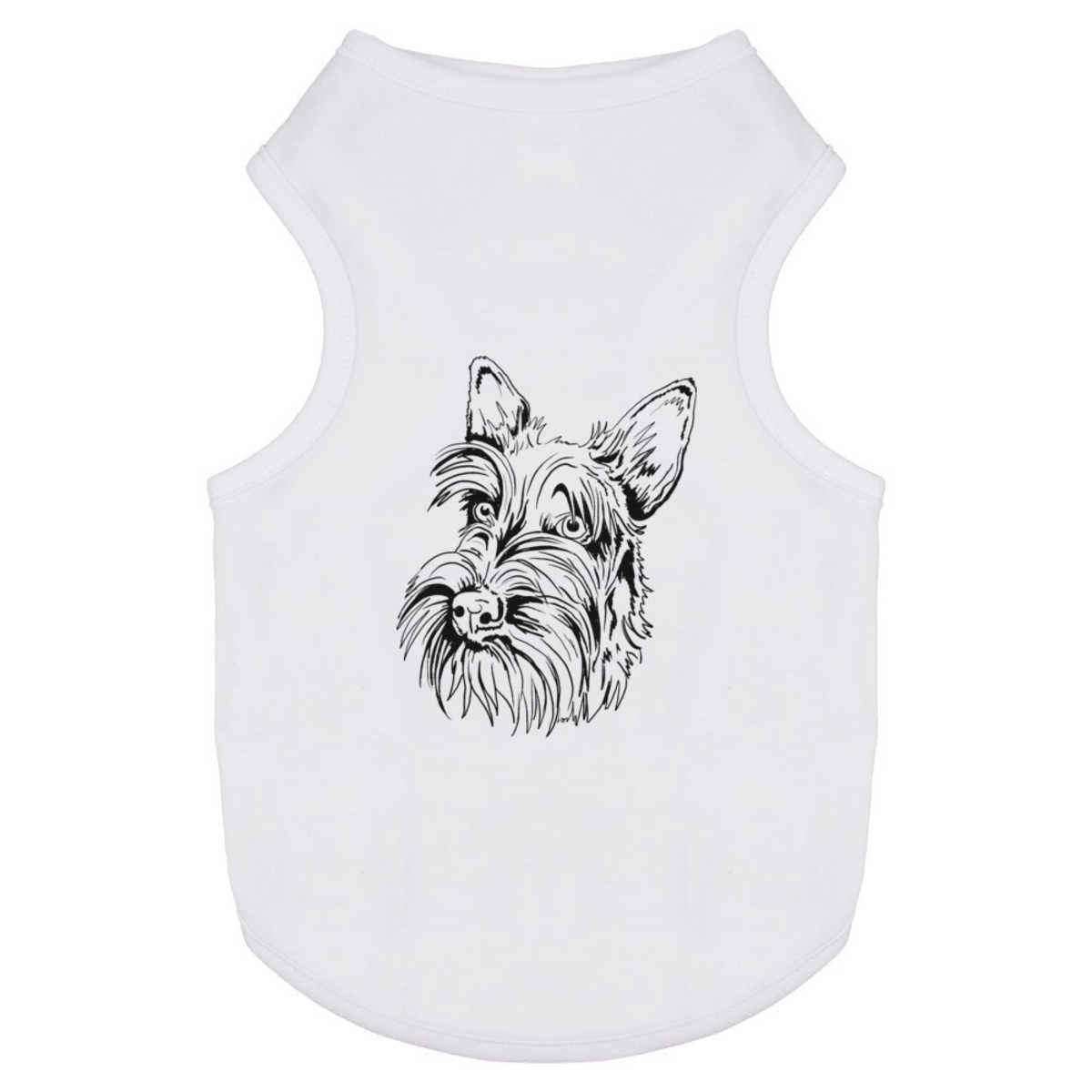 'Scottish Terrier Dog Portrait' Pet Dog / Cat T-Shirt (PT057977)