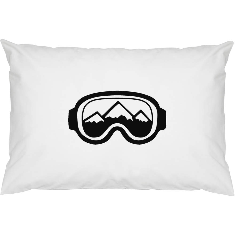 2 x 'Ski Goggles' Cotton Pillow Cases (PW00008905)