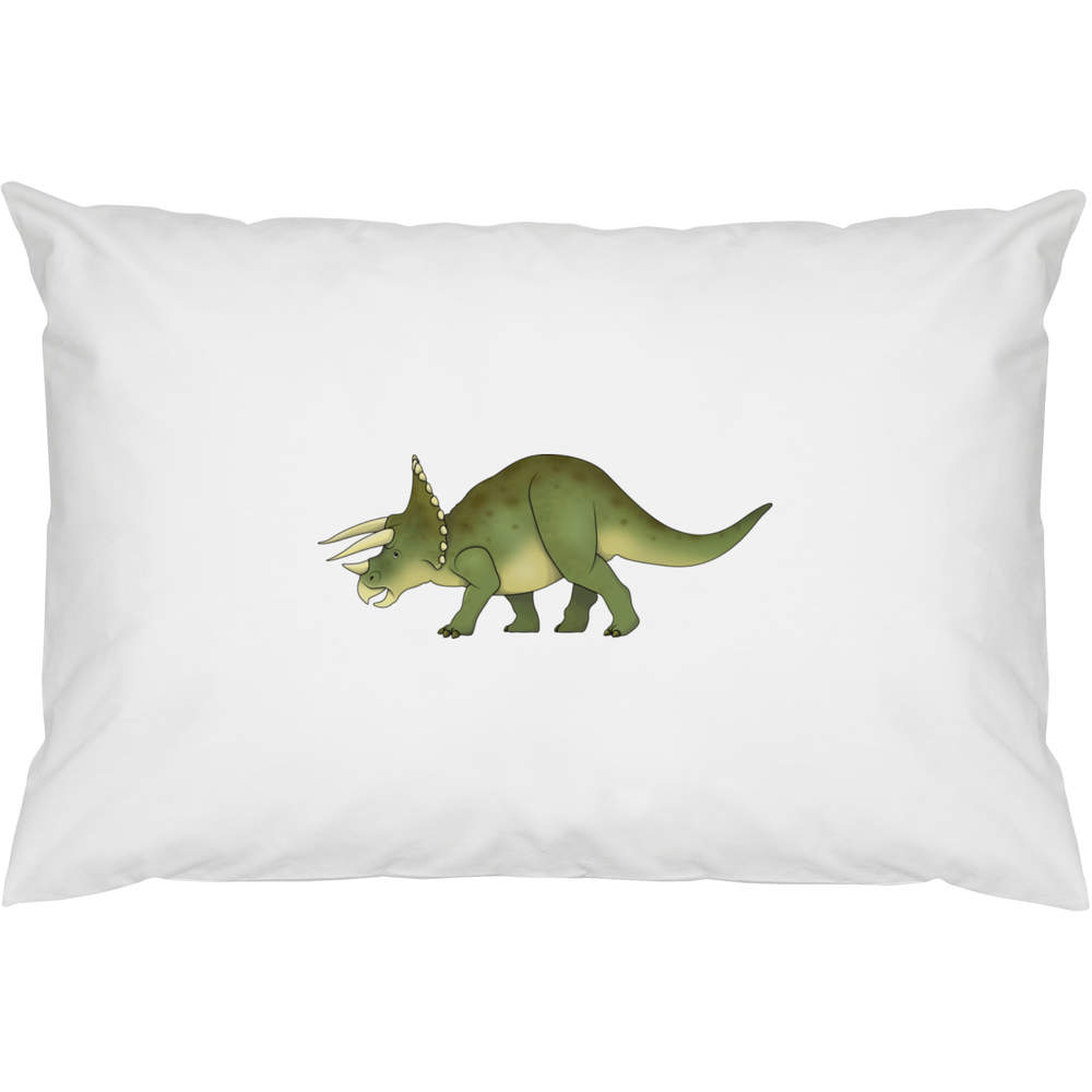 2 x 'Triceratops' Cotton Pillow Cases (PW00011732)
