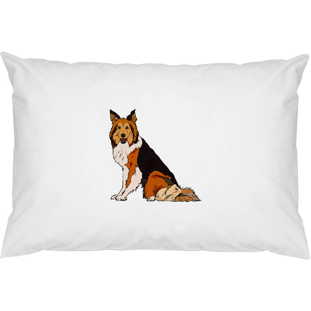 2 x 'Sheltie Dog' Cotton Pillow Cases (PW00011812)