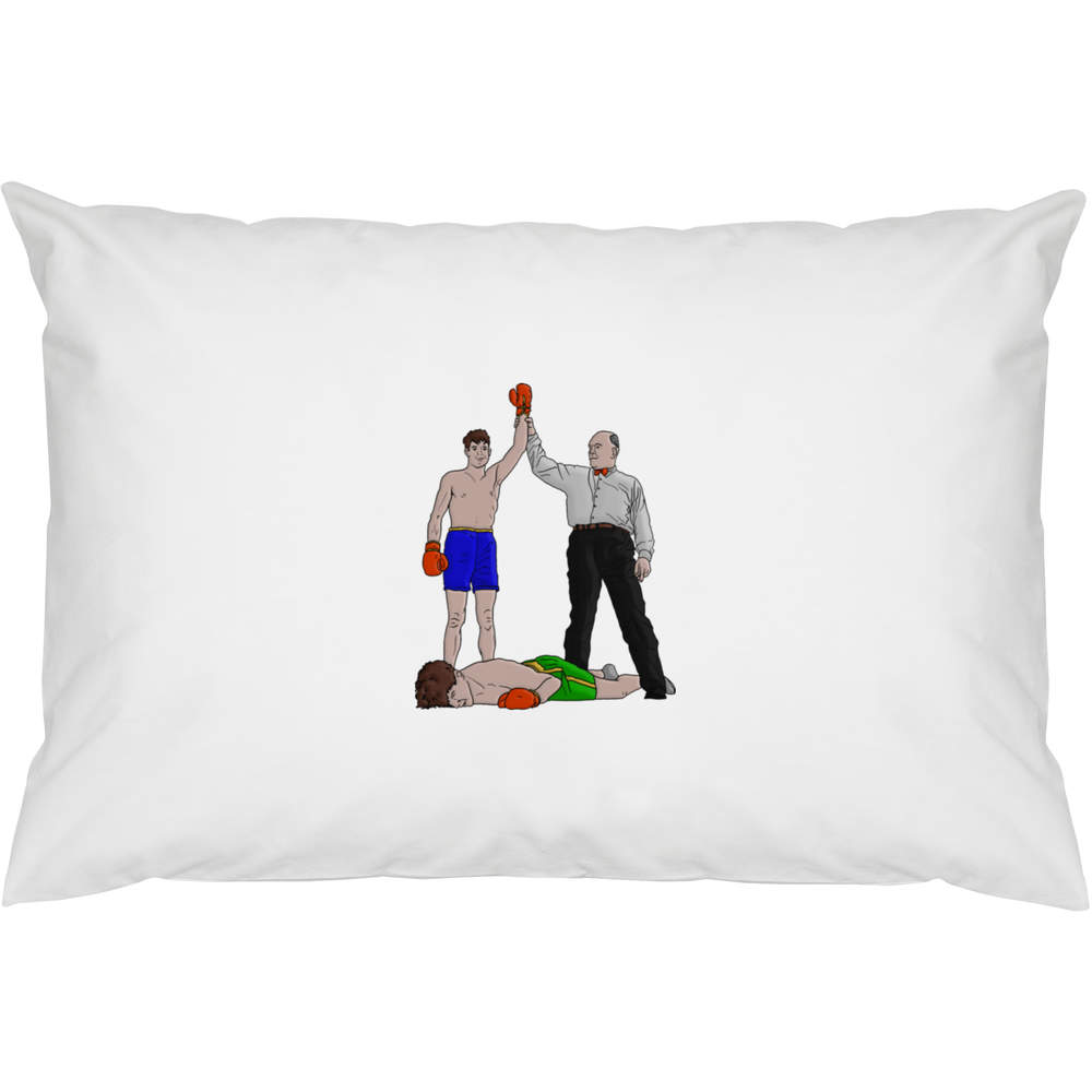 2 x 'Boxing Knockout' Cotton Pillow Cases (PW00018974)