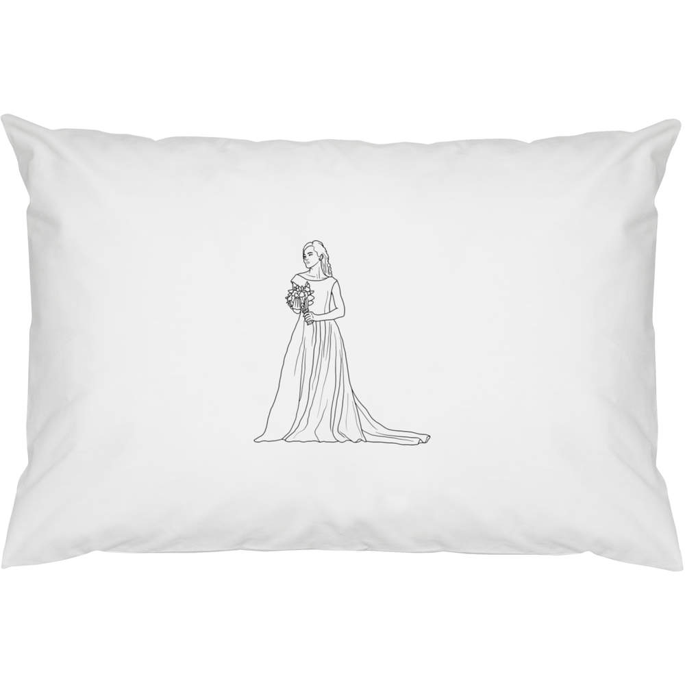 2 x 'Beautiful Bride' Cotton Pillow Cases (PW00020280)