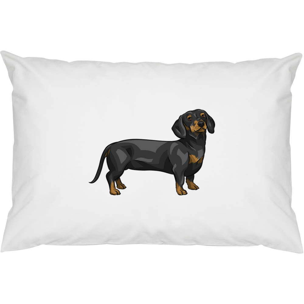 2 x 'Dachshund' Cotton Pillow Cases (PW00021125)