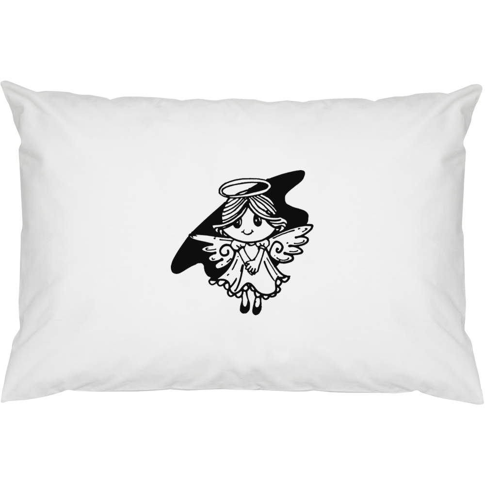 2 x 'Cute Angel' Cotton Pillow Cases (PW00023469)