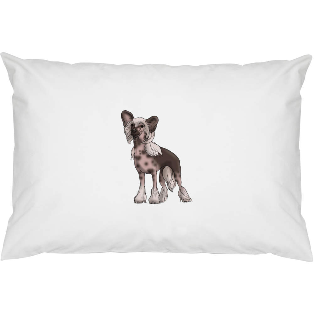 2 x 'Chinese Crested' Cotton Pillow Cases (PW00024130)