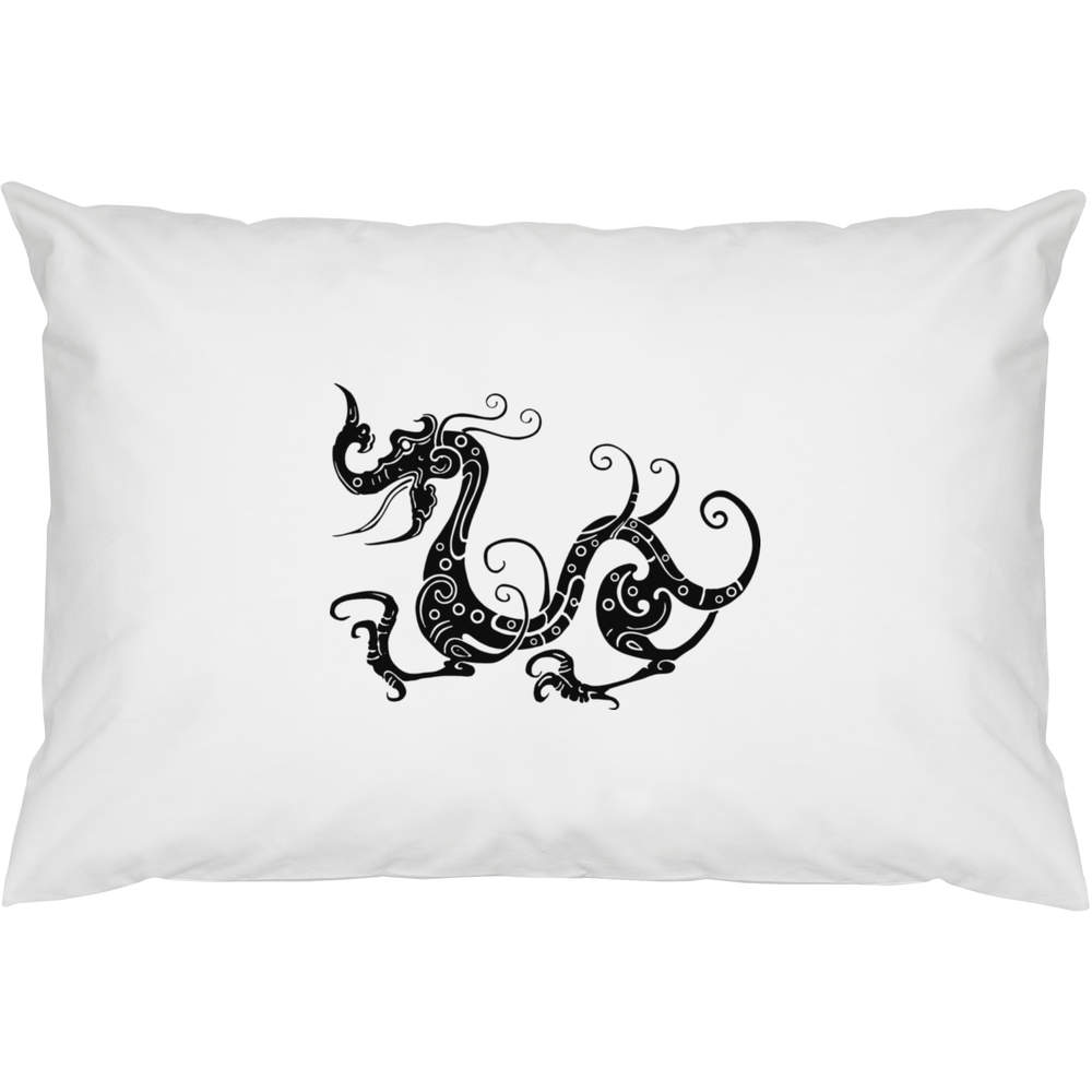 2 x 'Chinese Dragon' Cotton Pillow Cases (PW00027191)