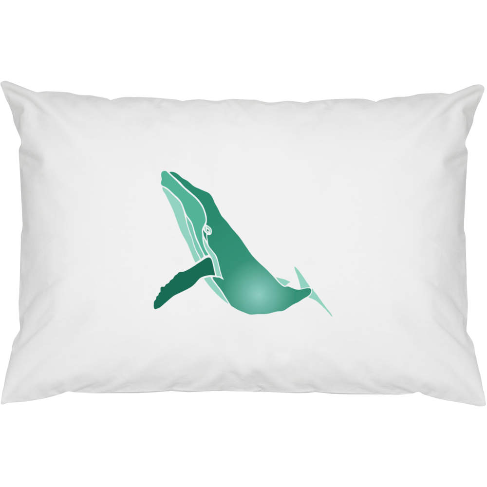 2 x 'Humpback Whale' Cotton Pillow Cases (PW00027302)