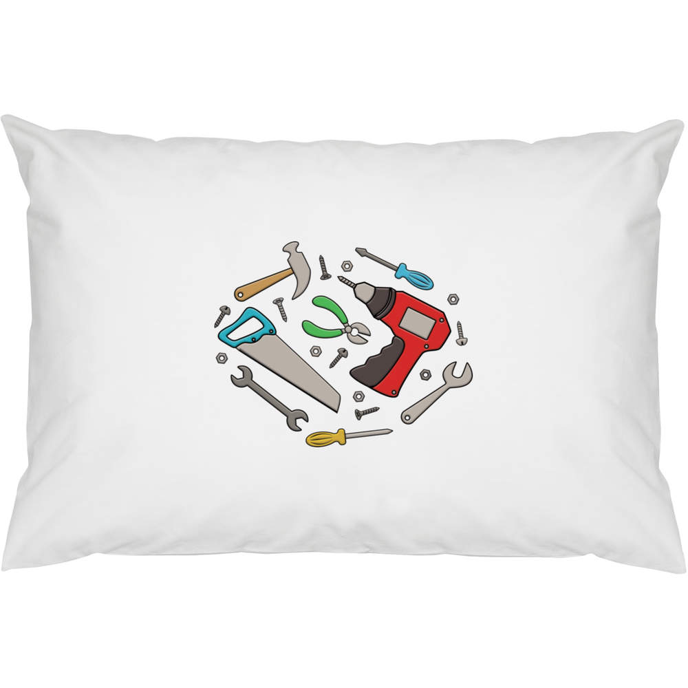 2 x 'Pile Of Tools' Cotton Pillow Cases (PW00028428)