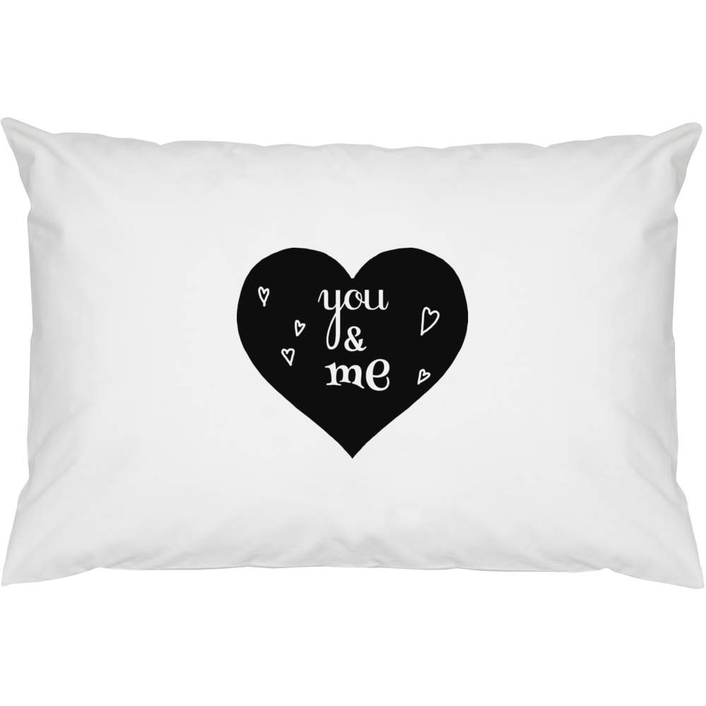 2 x 'You & Me' Cotton Pillow Cases (PW00033236)