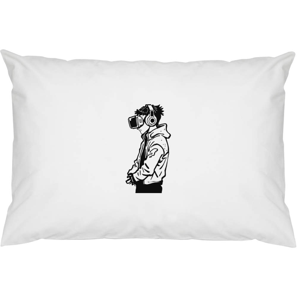 2 x 'Virtual Reality Gamer' Cotton Pillow Cases (PW00034624)
