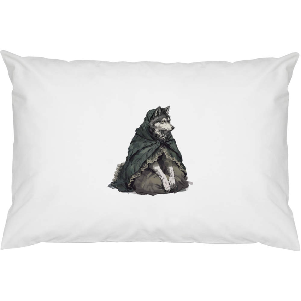 2 x 'Grandma Wolf' Cotton Pillow Cases (PW00036096)