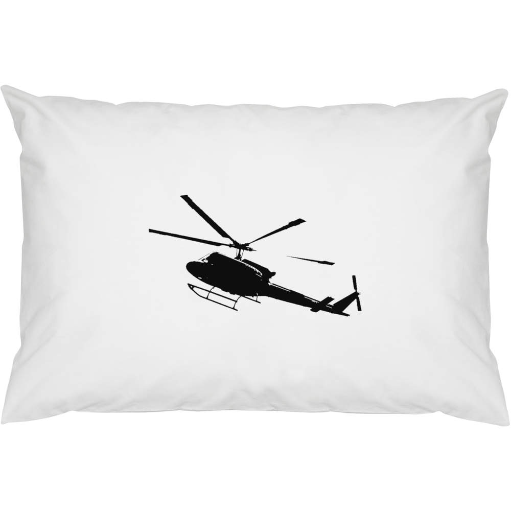 2 x 'Helicopter Silhouette' Cotton Pillow Cases (PW00036127)
